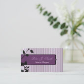 Eleganter Nadelstreifen-ursprünglicher Visitenkarte (Stehend Vorderseite)