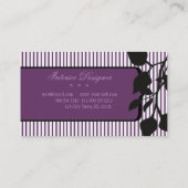 Eleganter Nadelstreifen-ursprünglicher Visitenkarte (Rückseite)