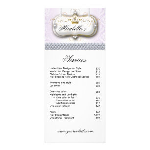 Eleganter Nagelstudio-Make-up-Artist-Kosmetikerin Werbekarte