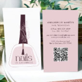 Eleganter Nageltechniker Visitenkarte