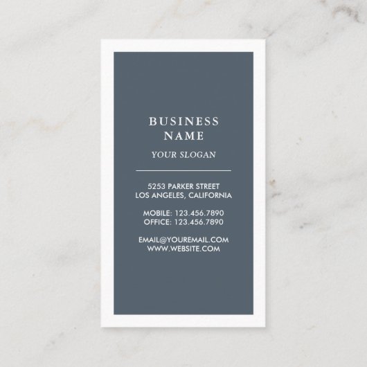 Eleganter Nähhalter Visitenkarte (Rückseite)