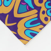 Eleganter, nahtloser Muster Duschvorhang Fleecedecke (Ecke)