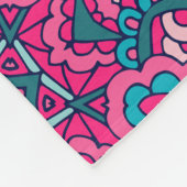 Eleganter, nahtloser Muster Duschvorhang Fleecedecke (Ecke)