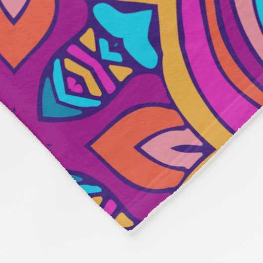 Eleganter, nahtloser Muster Duschvorhang Fleecedecke (Ecke)