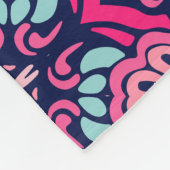 Eleganter, nahtloser Muster Duschvorhang Fleecedecke (Ecke)