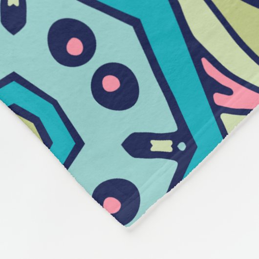 Eleganter, nahtloser Muster Duschvorhang Fleecedecke (Ecke)