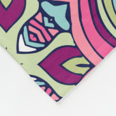 Eleganter, nahtloser Muster Duschvorhang Fleecedecke (Ecke)