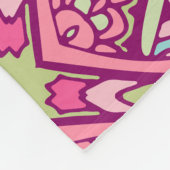 Eleganter, nahtloser Muster Duschvorhang Fleecedecke (Ecke)