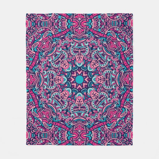 Eleganter, nahtloser Muster Duschvorhang Fleecedecke (Vorderseite)