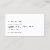 Eleganter Name auf Gold Prism Pattern Business Car Visitenkarte (Rückseite)