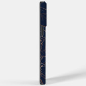 Eleganter Name Blue Golden Rose Case-Mate iPhone Hülle (Rückseite / Rechts)