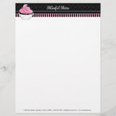 Eleganter Name der Bäckerei Cupcake Flyer (Hinten)