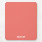 Eleganter Name der Coral Coral - Personalisiert Mousepad (Vorne)