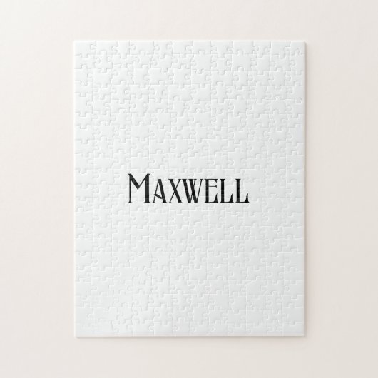 Eleganter Name der modernen schwarzen Familie Puzzle (Vertikal)