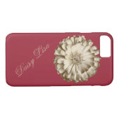 Eleganter Name der Roten Sonnenblume Personalisier Case-Mate iPhone Hülle (Rückseite (Horizontal))