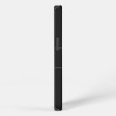 Eleganter Name der Schwarzen Silber Monogramm Pers iPhone Hülle (Rechte Seite)