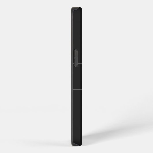 Eleganter Name der Schwarzen Silber Monogramm Pers iPhone Hülle (Rechte Seite)