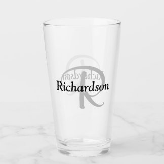 Eleganter Name des benutzerdefinierten Schwarz-Sil Glas