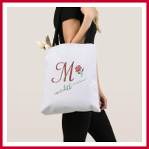 Eleganter Name des Bloral-Herzens in Monogramm