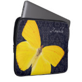 Eleganter Name des Gelben Schmetterlings Laptopschutzhülle (Vorne Rechts)