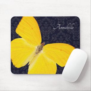 Eleganter Name des Gelben Schmetterlings Mousepad