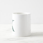 Eleganter Name des Minimalistischen Monogramms Kaffeetasse (Mittel)