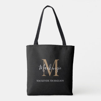 Eleganter Name des Personalisierten Monogrammes Tasche