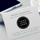 Eleganter Name des Round-Anwesen-Logos Gummistempel