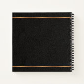 Eleganter Name des Skripts Monogramm personalisier Notizblock (Rückseite)