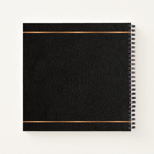 Eleganter Name des Skripts Monogramm personalisier Notizblock (Rückseite)