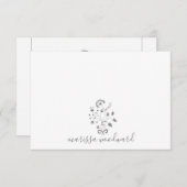 Eleganter Name des Weinrebs Mitteilungskarte (Vorne/Hinten)