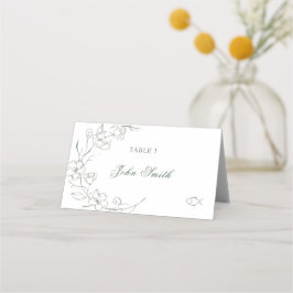 Eleganter Name Food Card Platzkarte