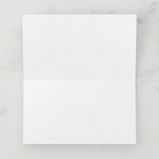 Eleganter Name Food Card Platzkarte (Innenseite Aufgefaltet)