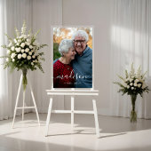 Eleganter Name Foto Memorial Keepake Acrylschild