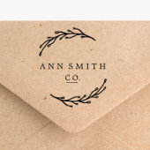 Eleganter Name für Botanische Firmenlogo Gummistempel