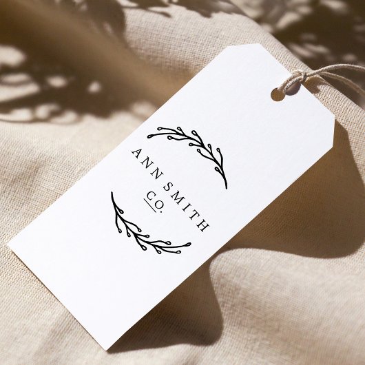 Eleganter Name für Botanische Firmenlogo Gummistempel