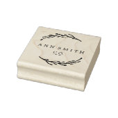 Eleganter Name für Botanische Firmenlogo Gummistempel (Stempel)