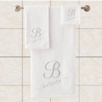 Eleganter Name für das weiße Monogramm