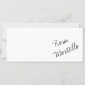 Eleganter Name für Schwarz und Weiß (Vorderseite)