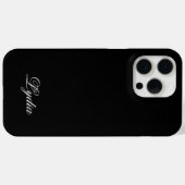 Eleganter Name für Schwarzes Gehäuse und Weißes Mo Case-Mate iPhone Hülle (Rückseite (Horizontal))