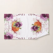 Eleganter Name Herbst Burgund Badhandtuch Set (Handtuch)