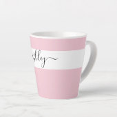 Eleganter Name in Skript-Typografie Rosa Milchtasse (Rechte Ecke)