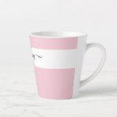Eleganter Name in Skript-Typografie Rosa Milchtasse (Rechts)