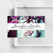 ELEGANTER NAME MIT CHERRY BLOSSOMS Business Card Visitenkarte