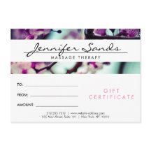 ELEGANTER NAME mit CHERRY BLOSSOMS Geschenkgutsche