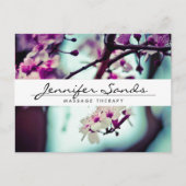 ELEGANTER NAME MIT CHERRY BLOSSOMS Postkarte (Vorderseite)