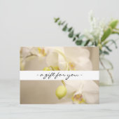 ELEGANTER NAME mit ORCHIDS-Geschenkgutschein (Stehend Vorderseite)