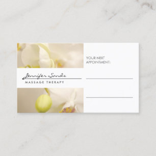 ELEGANTER NAME mit ORCHIDS-Stellenkarte Terminkarte