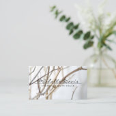 ELEGANTER NAME MIT TREE BRANCHES Business Card Visitenkarte (Stehend Vorderseite)