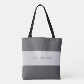 Eleganter Name & Monogramm-Buchstabe (oder anderer Tasche (Rückseite)
